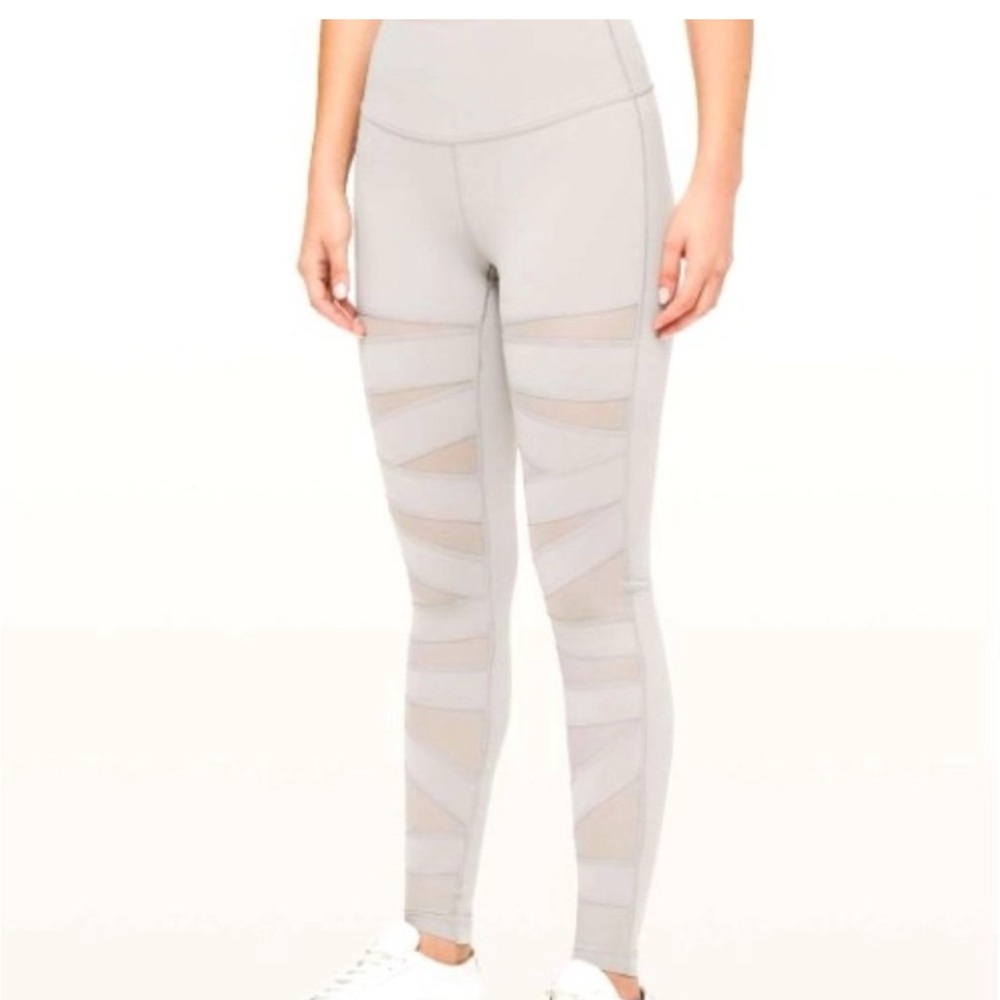 Lululemon Wunder Under Pant (High-Rise) Tech Mesh Dark Chrome Size 8